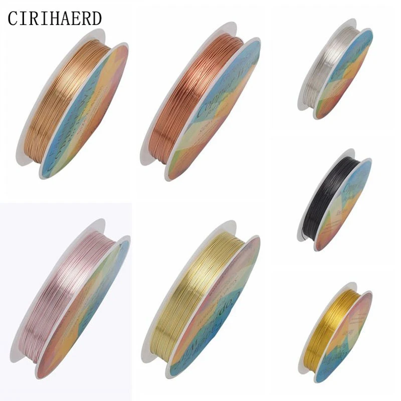 7 Colors Thread To Make Bracelets 0.2mm-1mm Metal Copper Wire DIY Jewellery Making Supplies Materials Beads Wire For Jewelry