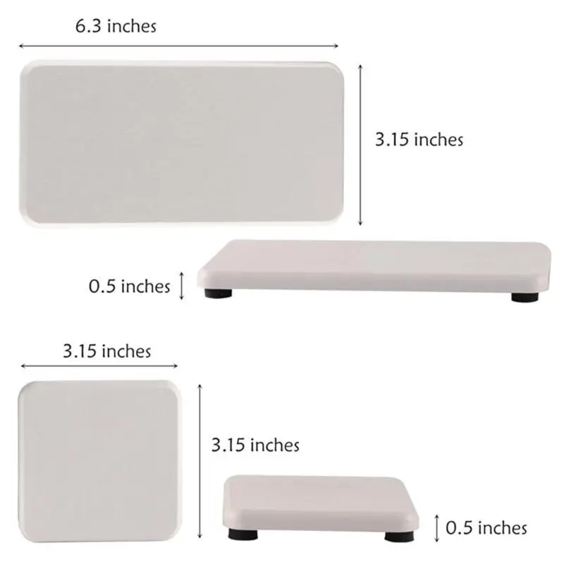 652F Pack of 4 Slip Resistants Soap Holder Water Absorption Tray Water Absorbent Soap Tray Soap Dish Water Absorbent Dish