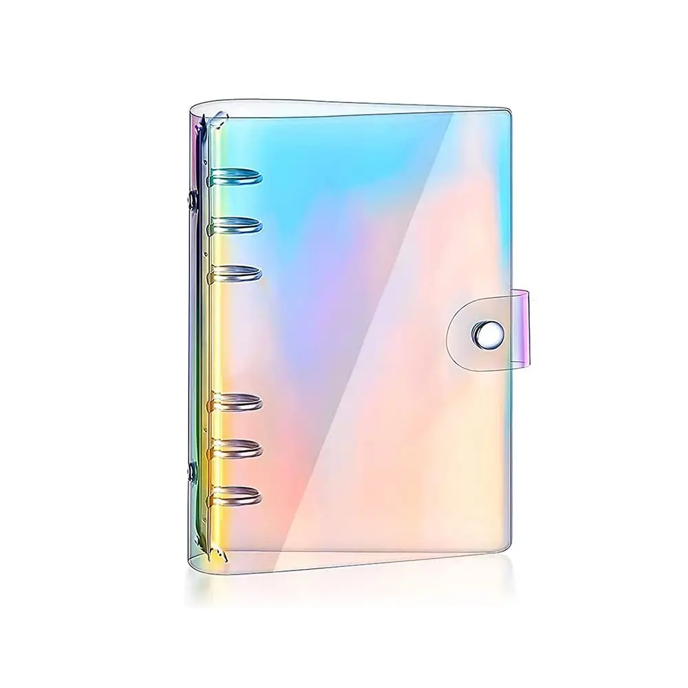 

Spiral Diary Binder File Folder Planner School Office Supplies PVC Notebook Cover Ring Binder Cover Loose Leaf Folder Notebook