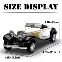 1:36 Alloy Mini Car - Stylish Car Model with Open Doors and Pullback Action, Durable Plastic/Metal No Battery Needs - Ideal Gift