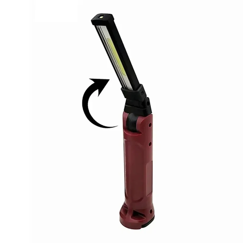 

ABVA-Portable Emergency Repair Work Light 180° Folding Flashlight USB Rechargeable Spotlight For Camping With Hanging Hook