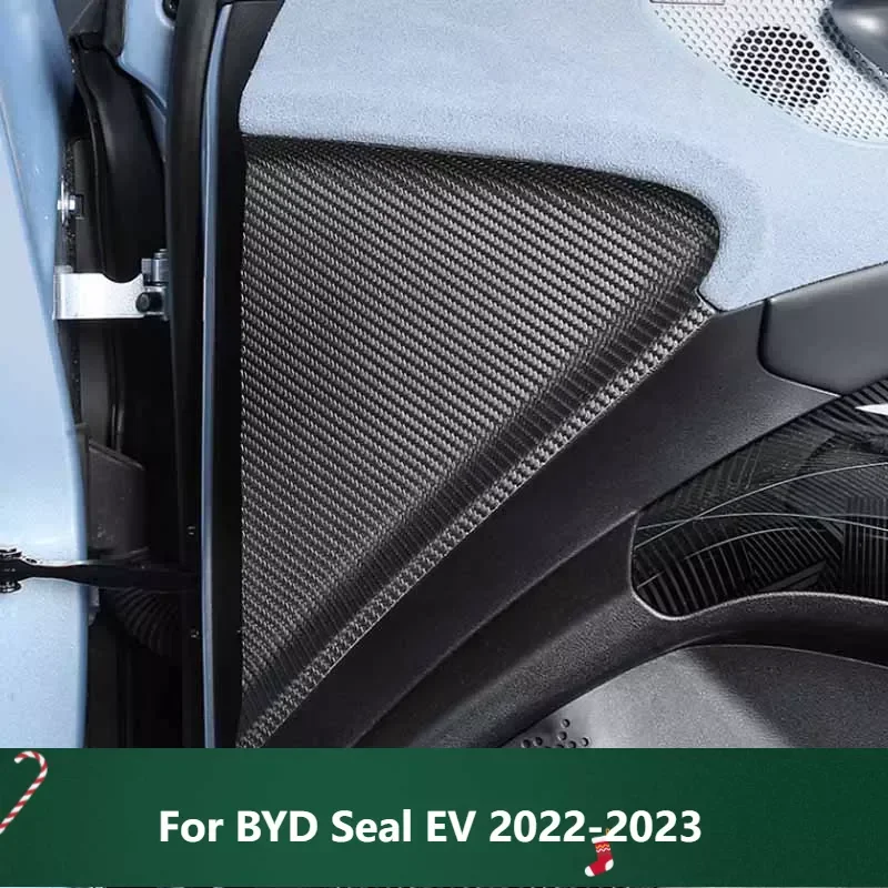 

Car Door panel anti kick protection pad door triangle anti-collision sticker wear-resistant leather For BYD Seal EV 2022-2023