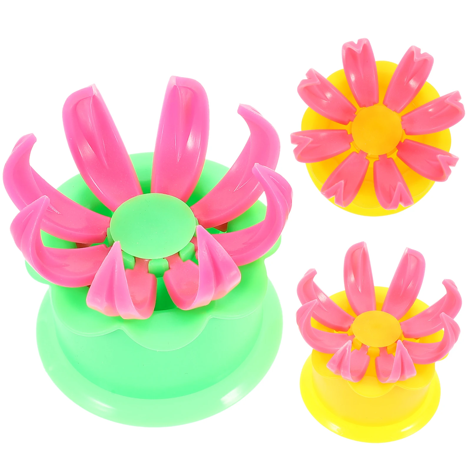 

2pcs Stem Bun Mold Baking Tool Flower Pastry Mold Steam Bun Maker For Chinese Dim Sum Steamed Buns Easy To Use Hygienic Plastic