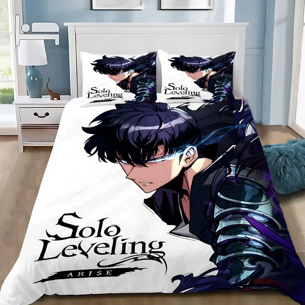

Anime Solo Leveling Duvet Cover Pillowcase Bedding Set Adult Boy Girl Bedroom Decoration Children Gift Single Double Large Size