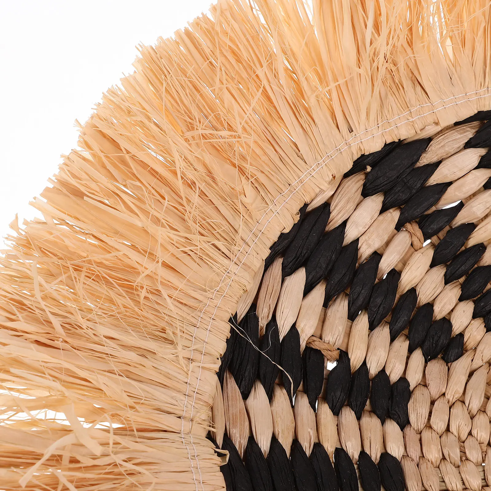 Unique Cottage Style Woven Wall Decor Cattail Leaf Material Home Wall Ornament Living Room Bedroom Rustic Style Adornment