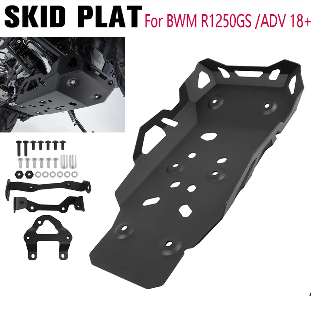 

For BMW R1250GS R1250 GS Adventure R 1250 GS ADV 2018-2024 Bash Plate Belly Pan Skid Plate Engine Protector Bottom Chassis Cover