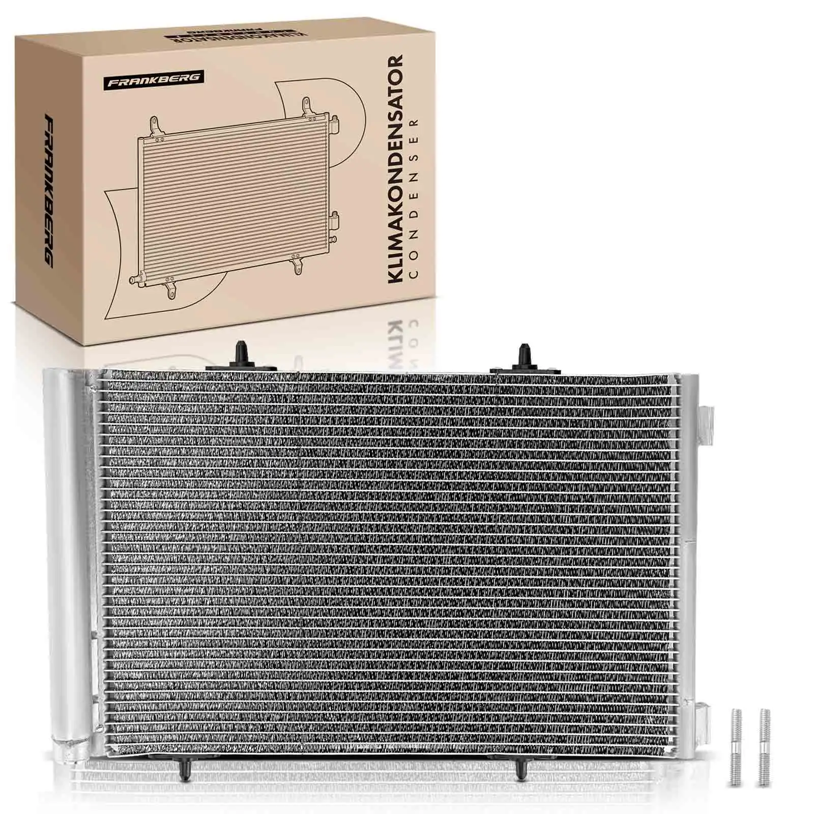 Frankberg 1x condensor airco voor Citroen C3 C4 DS Opel Peugeot 207 208 940055 9683489580 6455HG 6455EK E163371 6455HF