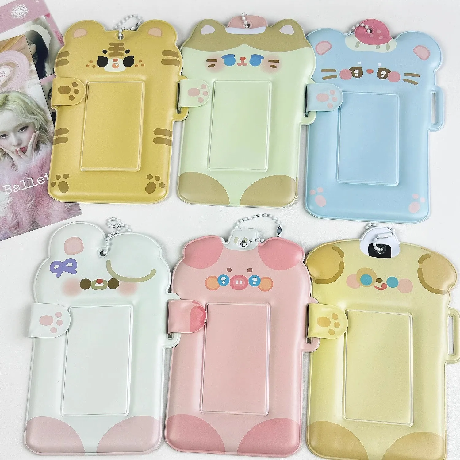 Card sleeve 3 inch fan card display storage cute protective sleeve