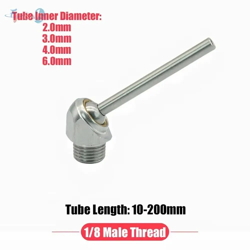 Multi Size Stainless Steel Adjustable Coolant Nozzle High Pressure Water Cooling Spray Nozzle for CNC Lathe & Tool Tower Machine