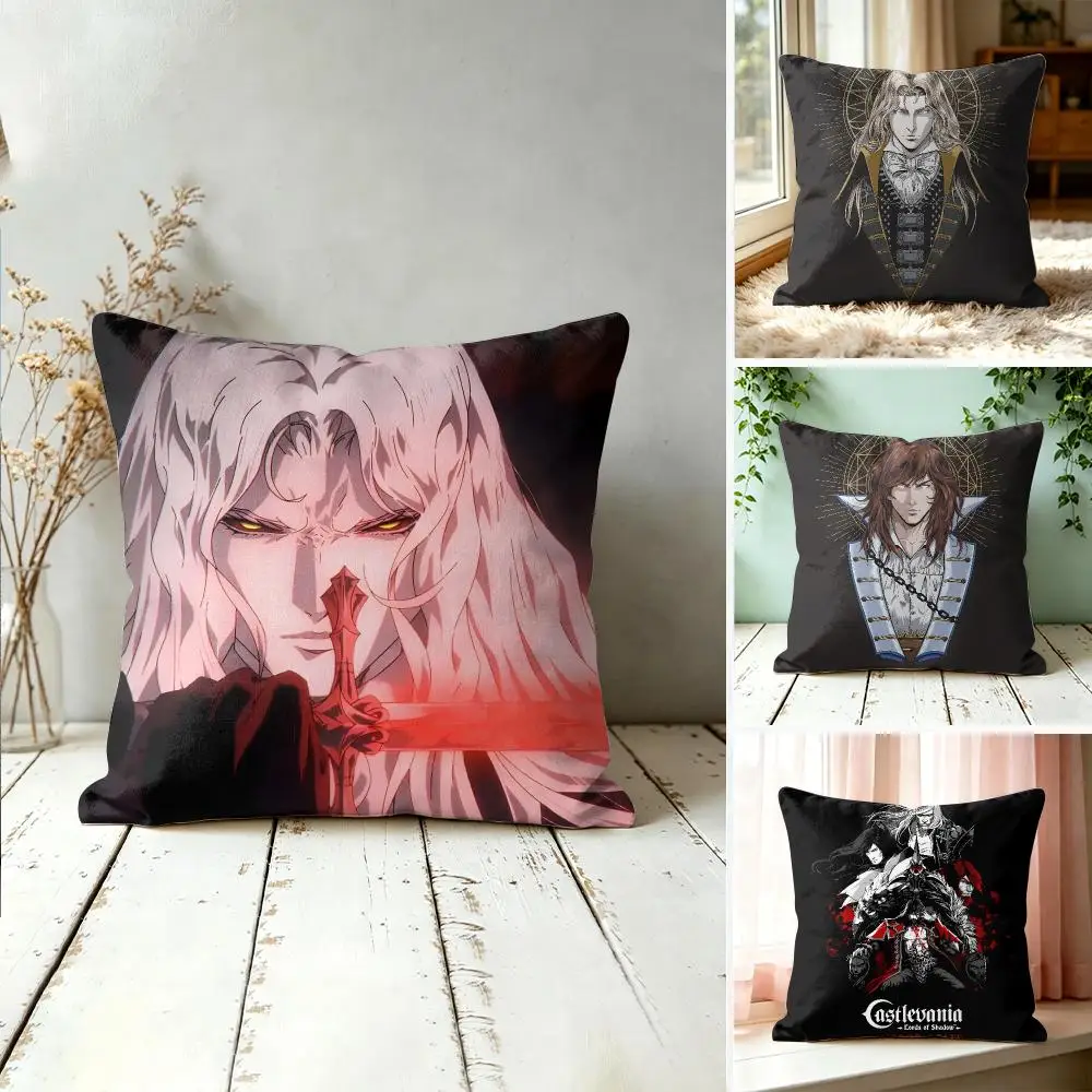 Anime C-Castlevania Cushion Cover Square Decorative Throw Pillow 40x40cm For Sofa Bedroom Living Room Home Decor
