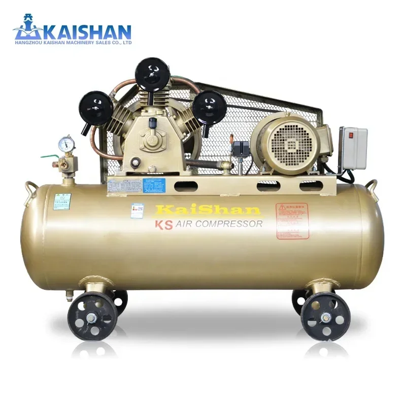 

NEW Kaishan 5hp 3 Piston Air Compressor Pump 8 Bar Belt Driven 500 Liter Portable Mobile Unit 20Hp Reciprocating Engine Gas Tank