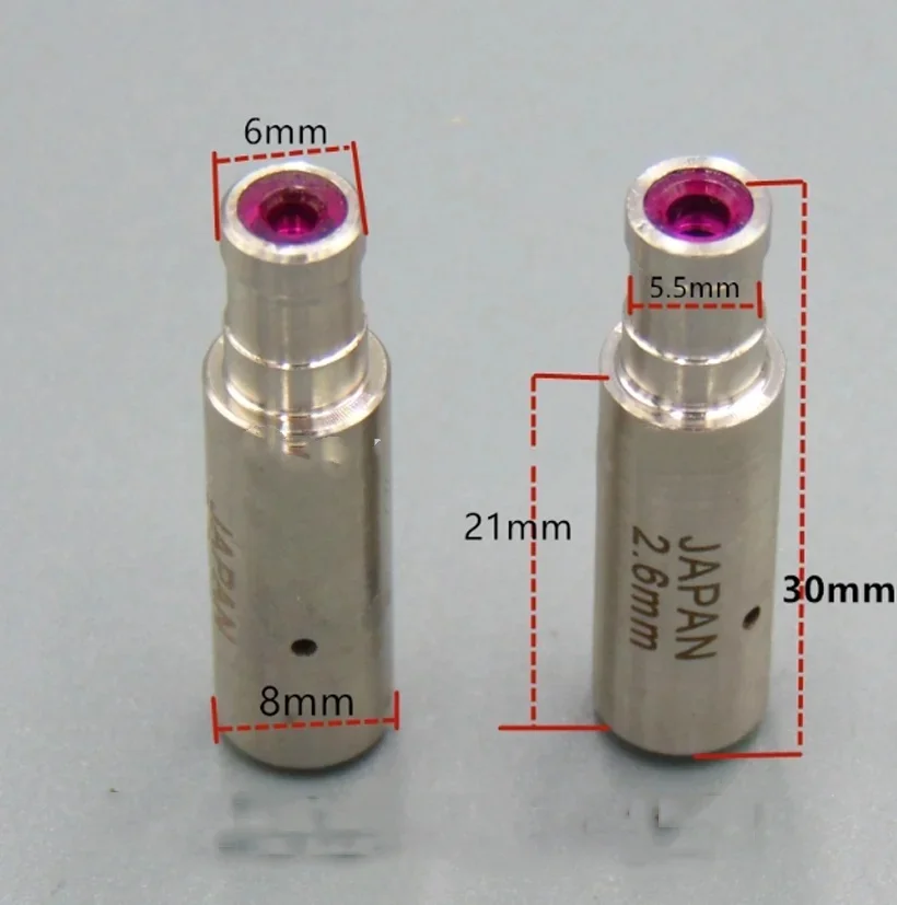 

EDM Ruby Electrode Pipe Guide Dies 6*8*30mm Ceramic Diameter 0.3mm-3.0mm for EDM Wire Cut Drilling Machine 1pc