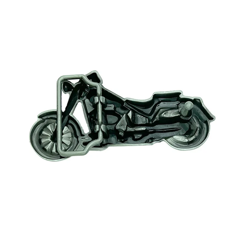 Western Style Zinc Alloy Motorcycle Belt Buckle - Vintage Themed Metal Clasp for Belts
