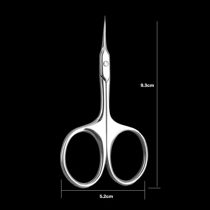 1 قطعة مقص تقشير احترافي حاد القراص المتقلب بشرة من الفولاذ المقاوم للصدأ المقص القاطع أدوات مانيكير الأظافر