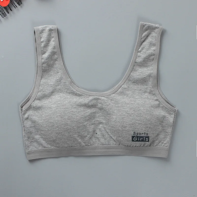 Cotton Girl Training Bra Girl Development Period Bra Comfortable Sports Vest Underwear Girl Tube Top Sports Bra