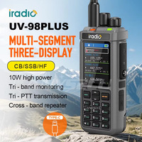 Iradio UV-98PLUS Multi Band 10W FM AM SSB HF Cross Band Repeater Walkie Talkie Type-C Charging Shortwave Ham Radio