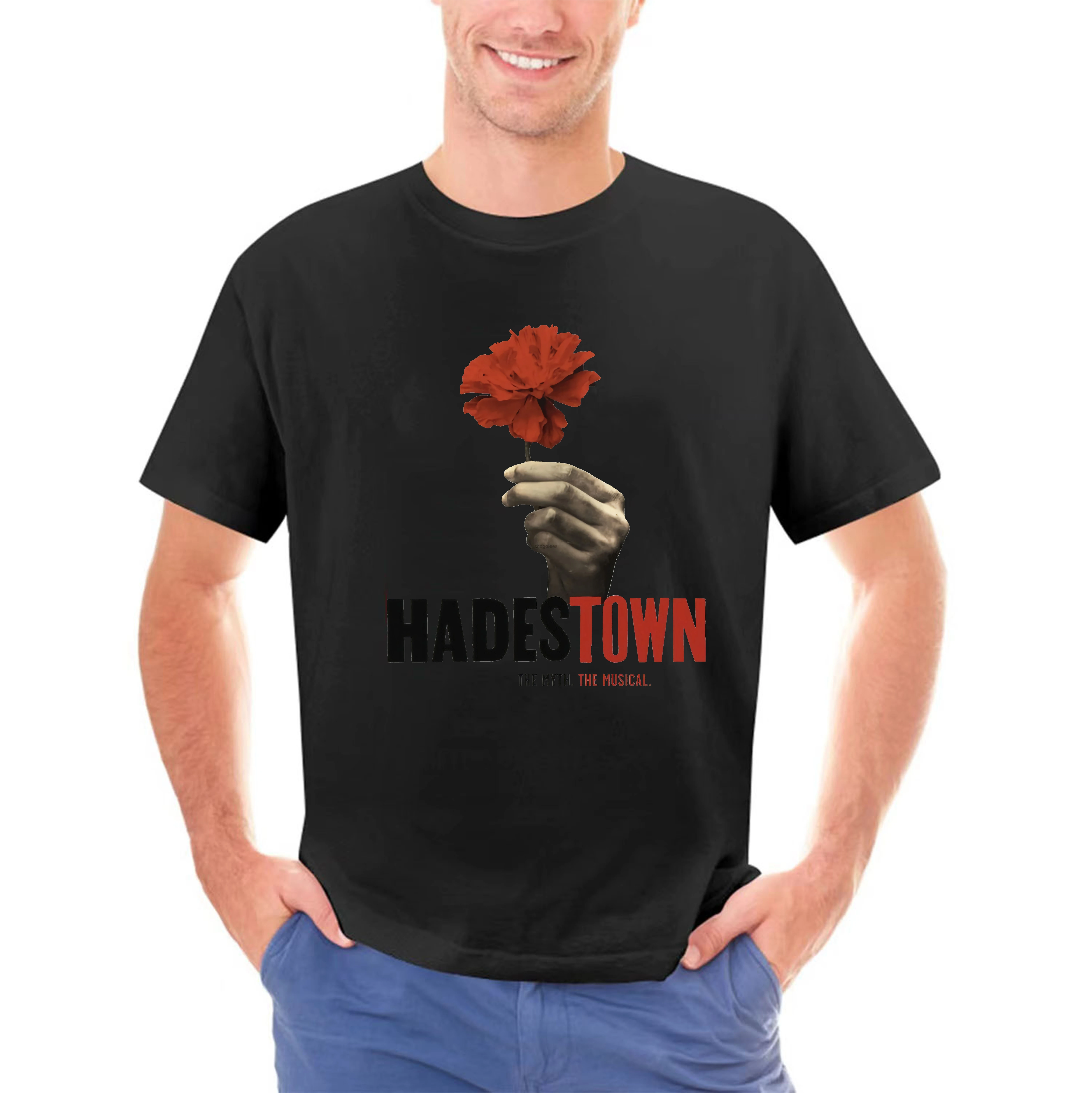 Hadestown The Broadway Musical Logo Black T-shirt Size S-5XL Men Women Unisex New Fashion Tshirt