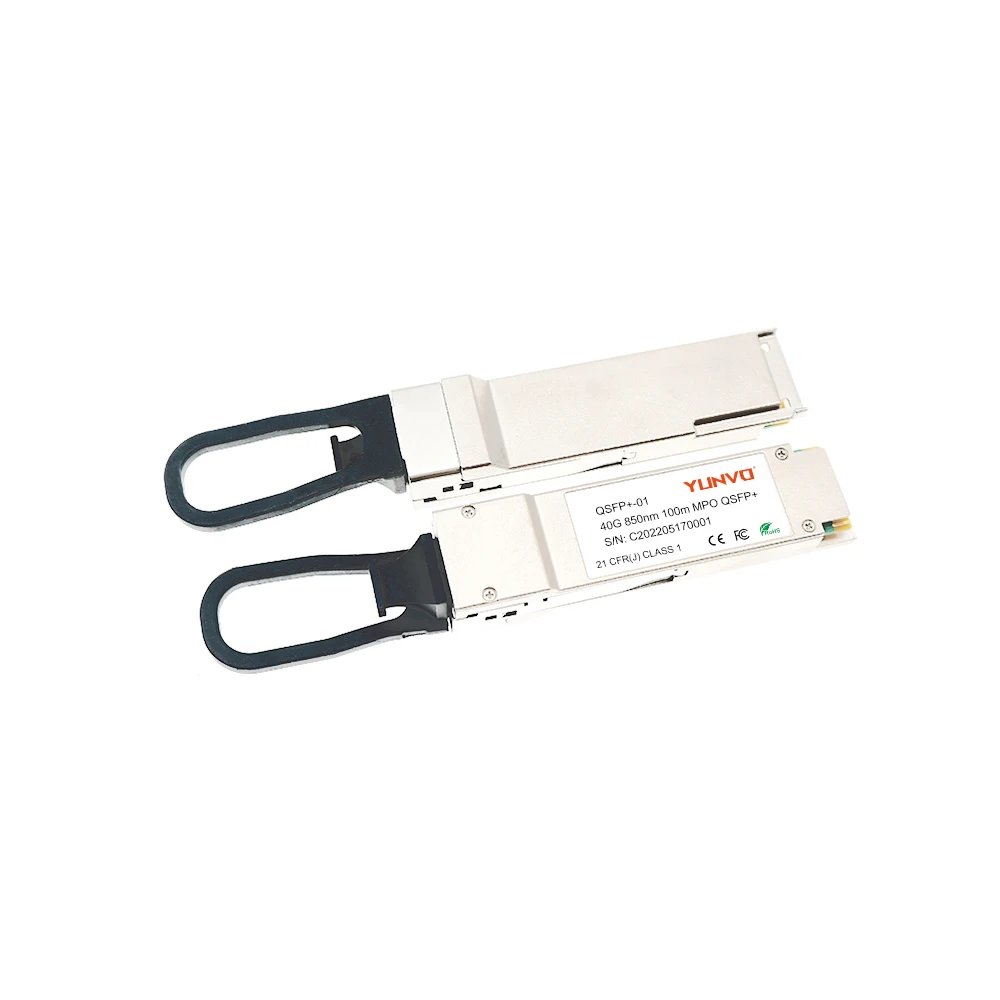 

40G-QSFP-SR-MM850 40GBASE-SR4 QSFP+ Module 850nm 150m DDM MPO MMF Optical Transceiver