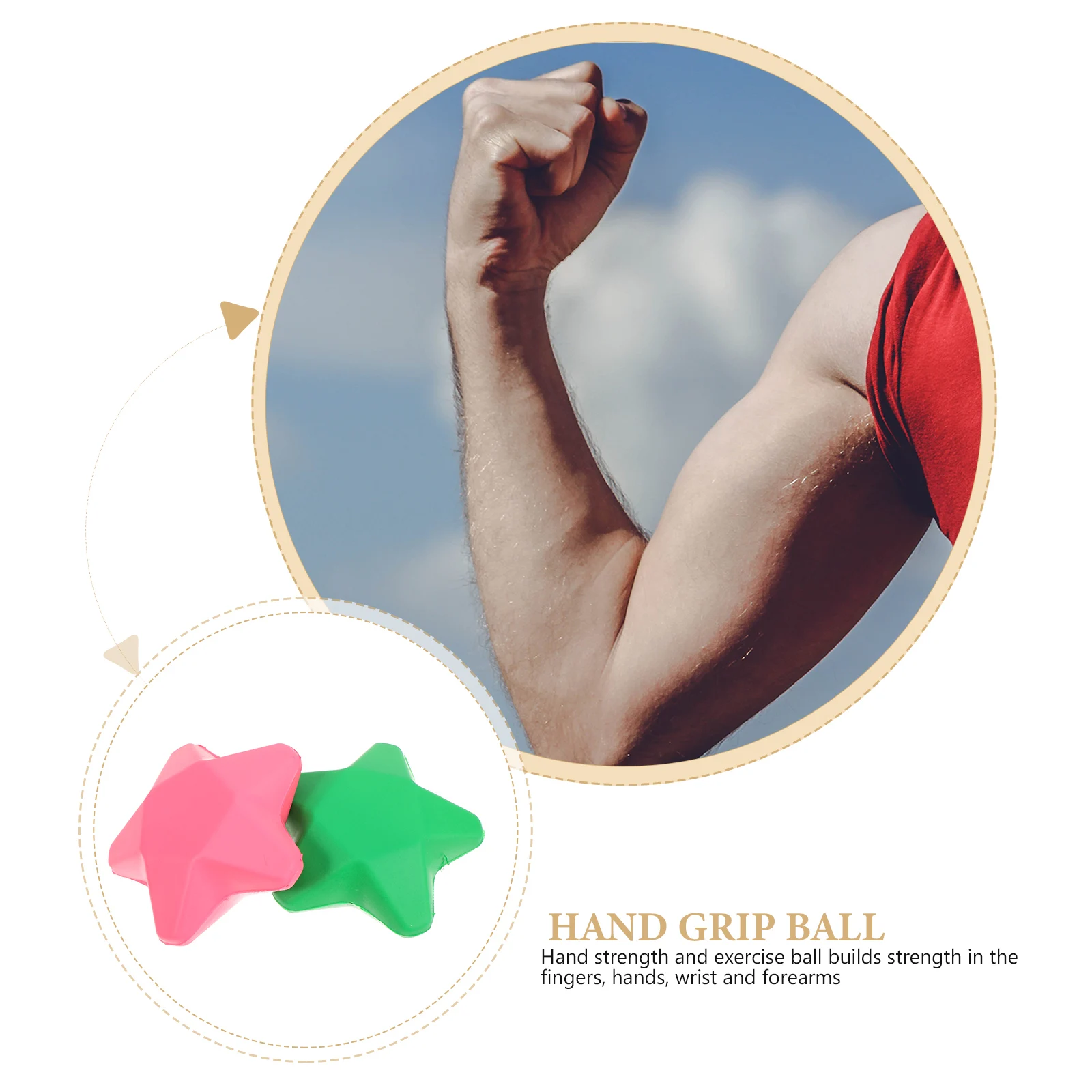 

4Pcs Hand Grip Strengthener Balls Finger Training Equipment Hand Exercise Therapy for Arthritis Stress Ball for Arthritis Hands