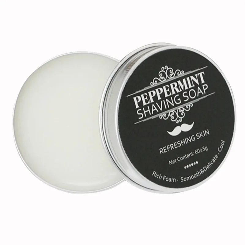 2026 Hot Sale！60g Mint Shaving Cream for A Comfortable Shave Nourishes and Protects Skin Shaving Soap Keep Face Freshness