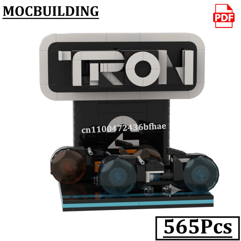 الطوب الخفيف عرض موقف حامل مكتب ديكور MOCBUILDING تتجه الدراجات النارية كتل ألعاب البناء الطوب هدية #2