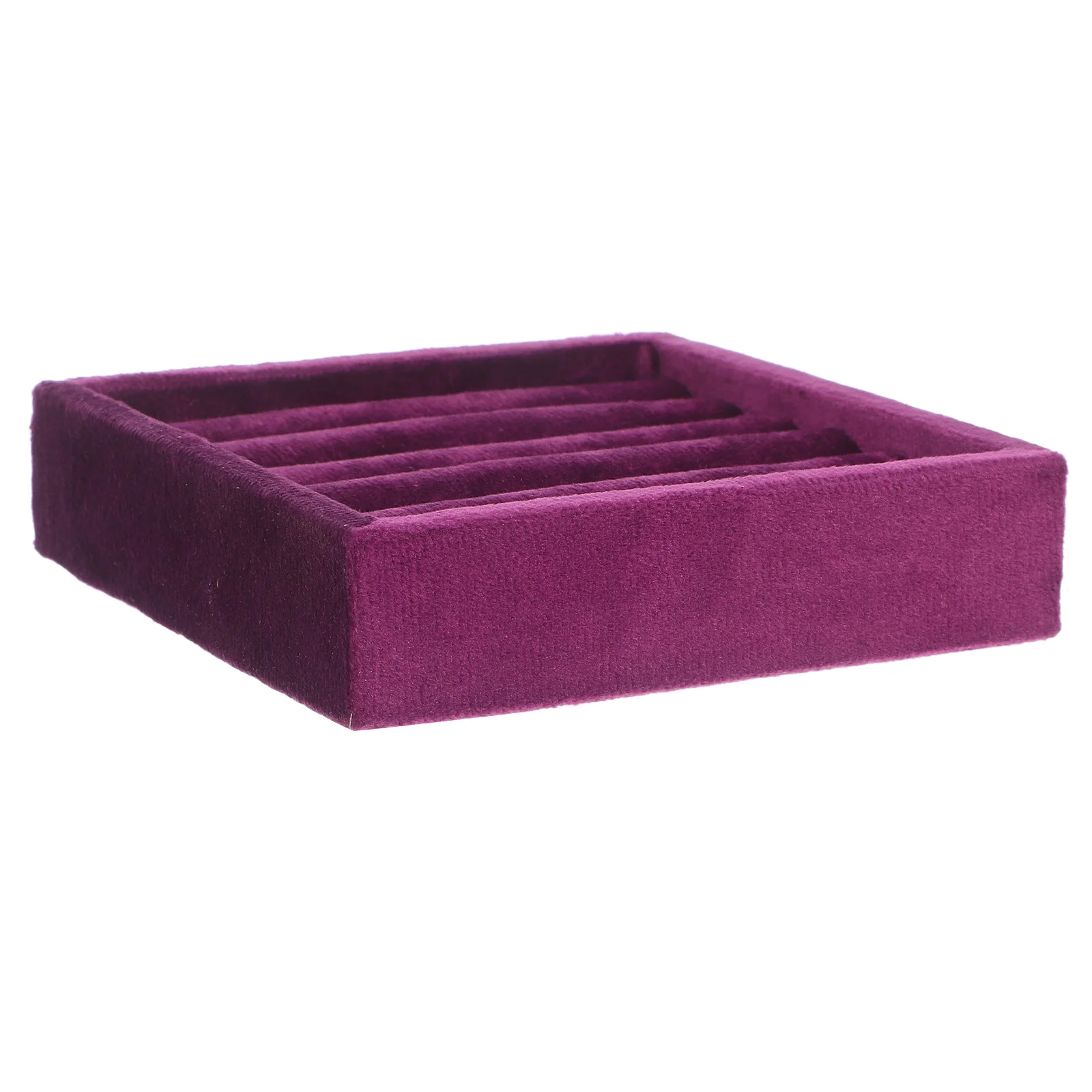 

Jewelry Storage Tray Trinket Dish Organizer for Women Flannel Cloth Bracelet Display Holder