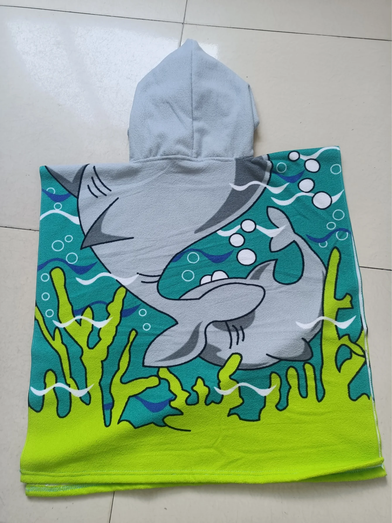 Kids Boys 1-5 Years Old Bathrobe Newborn Towel for Kids Shark Dress Up Kids Poncho Cape Kids Beach Towel Poncho Hooded Baby