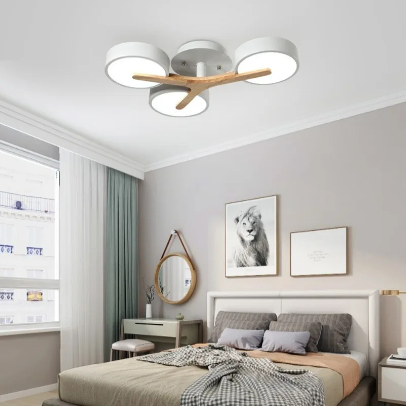 

Скандинавский светильник для гостиной в японском стиле, потолочный светильник для гостиной, деревянная ветка, круглый комбинированный светильник для зала, новая модель