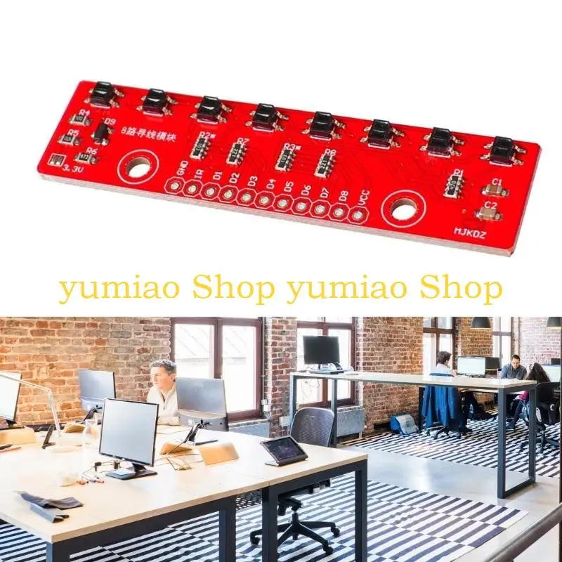 587B 8 Line Track Detect Detection Board DIY Detector for Arduino