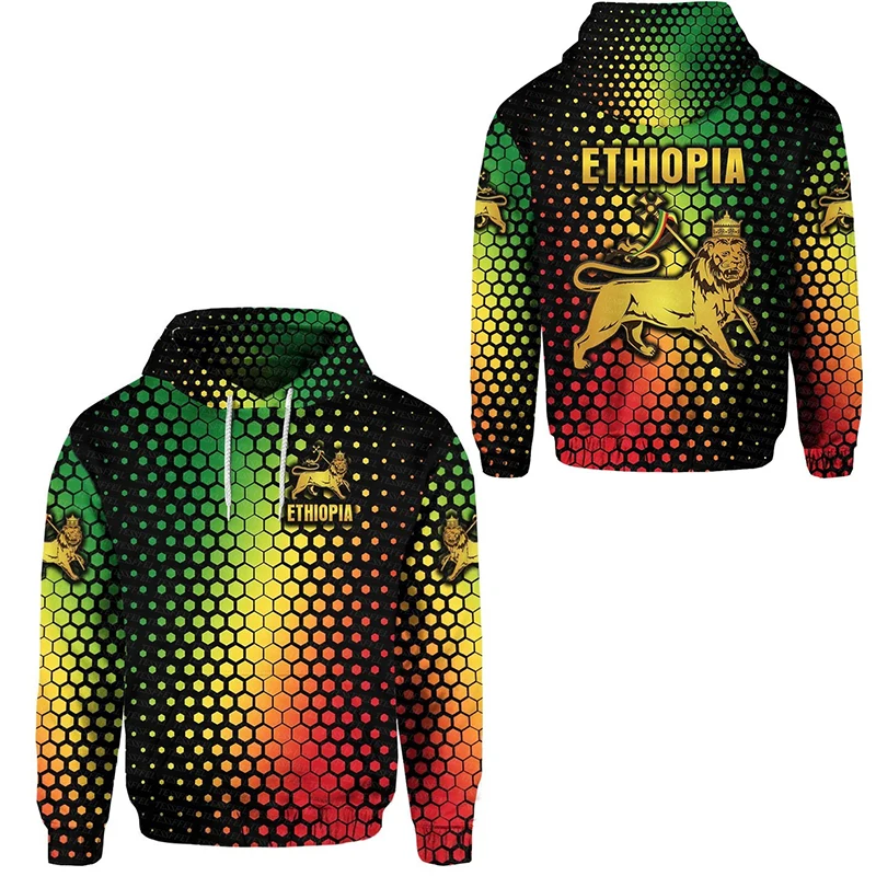 

Custom Name Ethiopia County Flag Lion Reggae Africa Native Tribe Tattoo Retro 3DPrint Harajuku Casual Pullover Jacket Hoodies A7