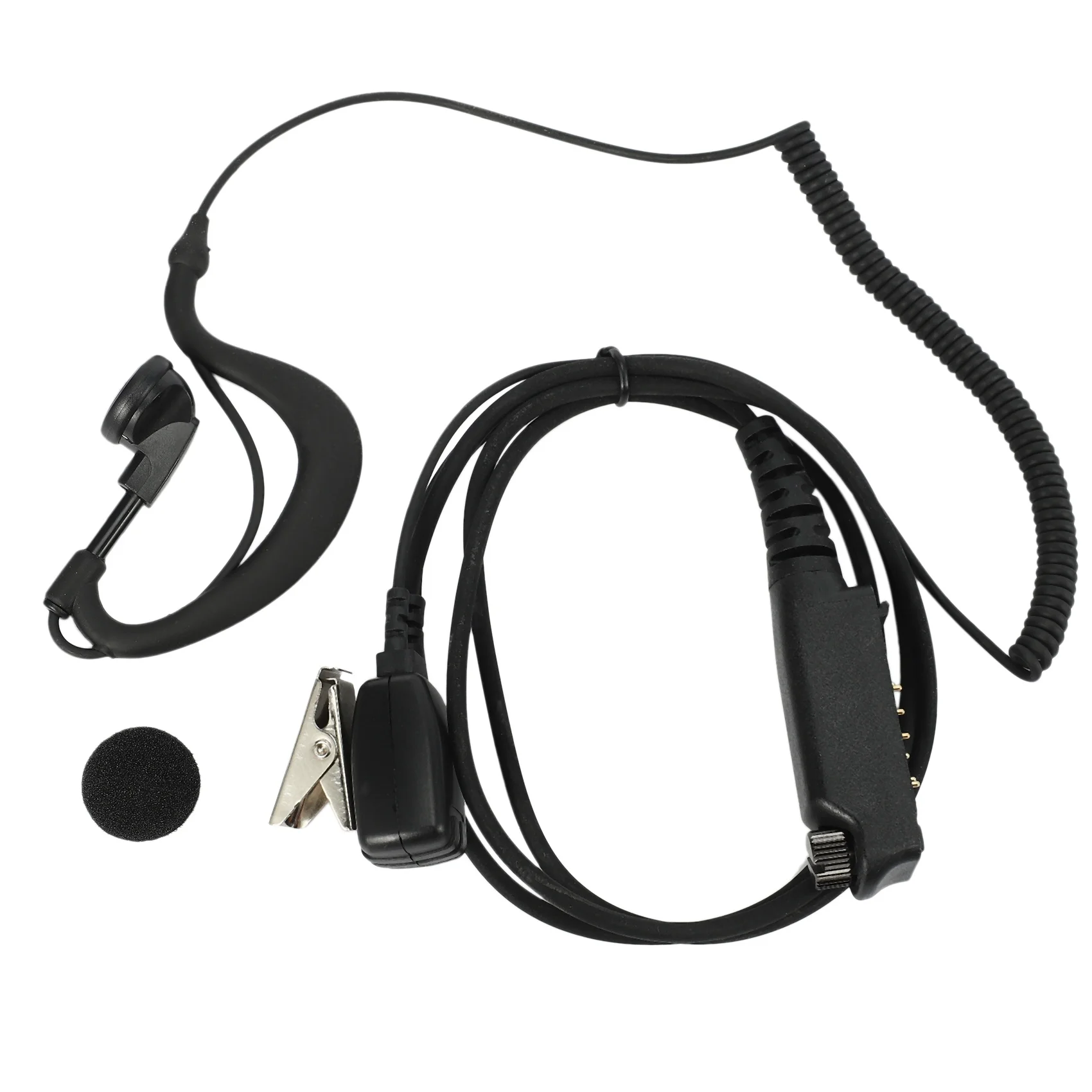 PTT MIC G Shape Earpiece Headset for Sepura STP8000 Walkie Talkie Ham Radio Hf Transceiver