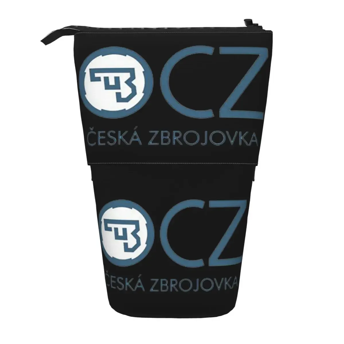 White CZ Guns Logo Reversible Pencil Cases Pencil Pouch Storage Large Capacity Pen Box Pencil Bag for Boy Girl School