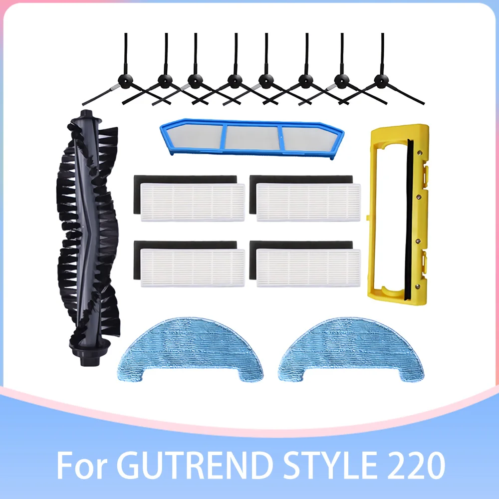 Compatible For GUTREND STYLE 220 Robot Vacuums Replacement Main Brush Hepa Filter Strainer Spare Part