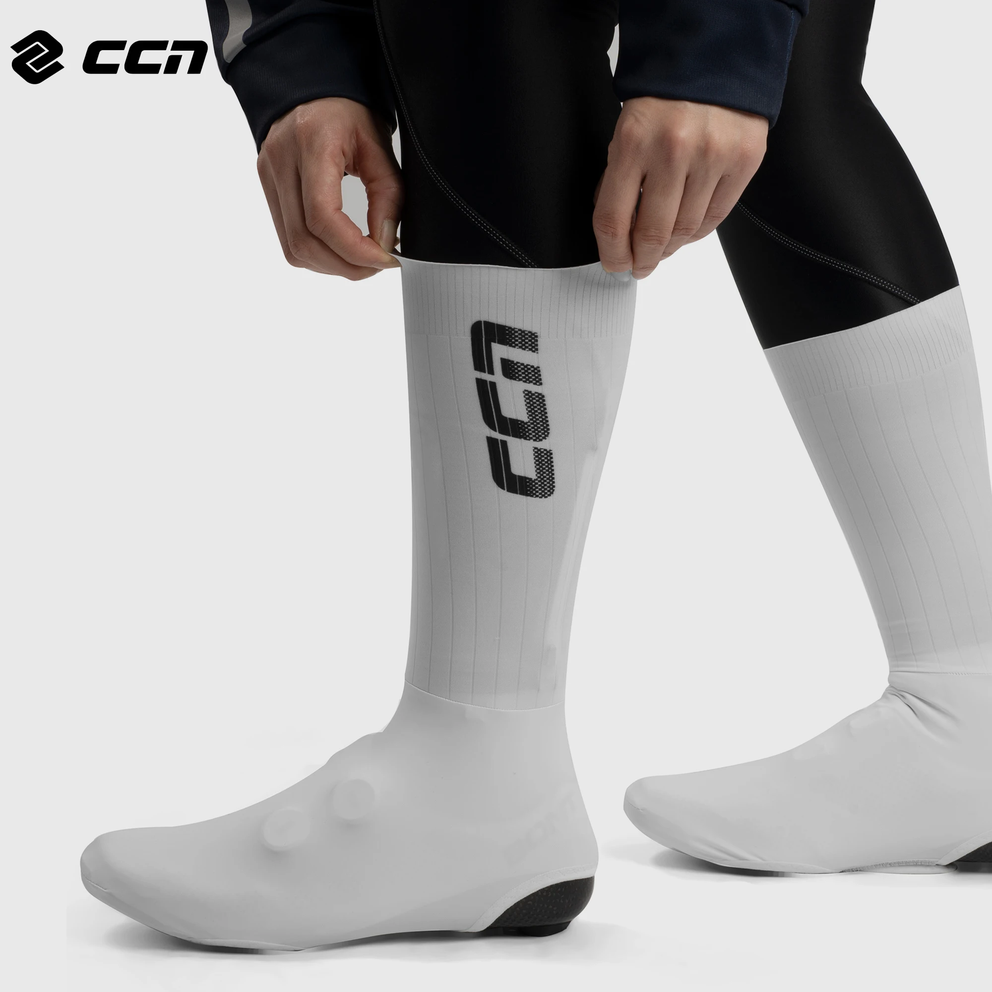 CCN Pro Aero couvre-chaussures de cyclisme nouveau léger PU coupe-vent imperméable en caoutchouc élastique respirant haute qualité couvre-chaussures de route