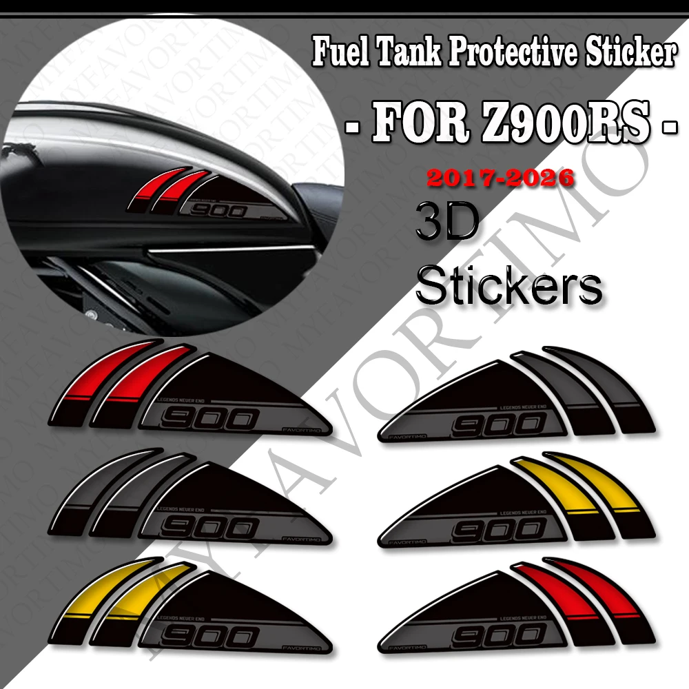 For Z900RS Z900 RS Z 900 Cafe SE ABS Tank Pad Cap Gas Fuel Oil Knee Protection Stickers Decals Accessories  2017 - 2026