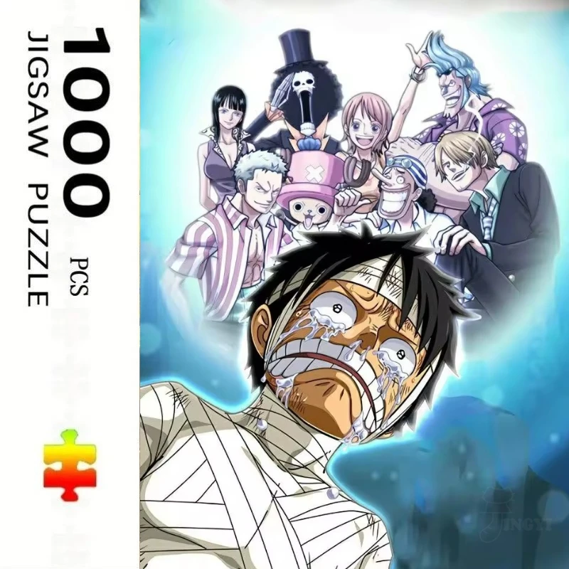 Luffy Japan Anime One Piece New Style Educational Puzzle Difficult Challenge Leisure Decompression Jigsaw Puzzle