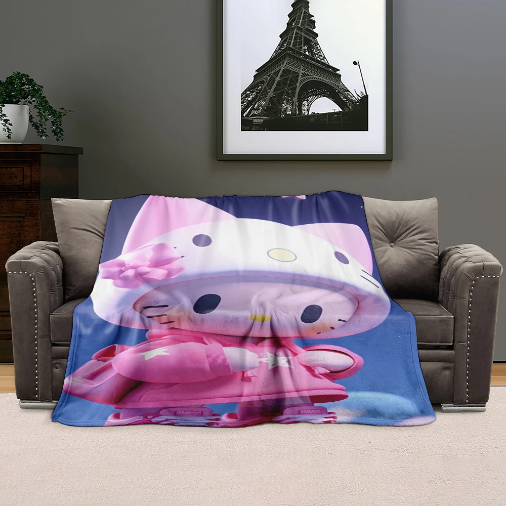 Comfortable, Warm Kawaii Soft and Blanket Air Cartoon Conditioning Plush Blanket Cute Anime Shawl Gift Girl