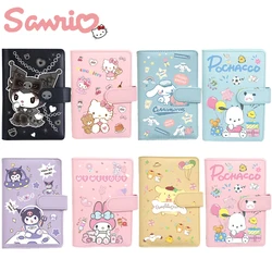 Sanrio  A6 Loose Leaf Notebook Hellokitty Kuromi Pachacco Notepad Diary Planner Agenda Memo Office School Supplies Stationery