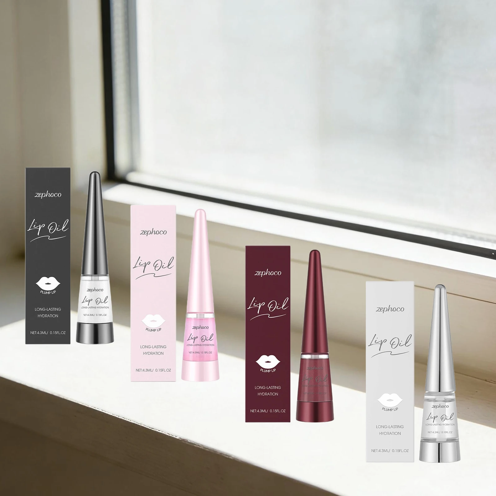 Lip Plumper Oil Volumizing Long-Lasting Moisturizing and Nourishing Lip Care Reduce Dryness Non-greasy High-Shine Gloss Lip Oil