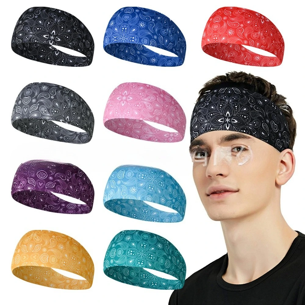 

Sports Headband Sweat Absorbent Breathable Running Yoga Fitness Cashew Hairband