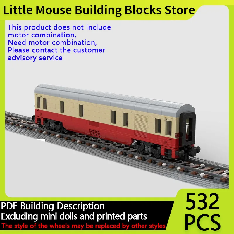 

Модель городского автомобиля MOC, строительные кирпичи Eurocity Mediolanum, багажный вагон, модульная технология, подарки, праздник, сборка, детские игрушки