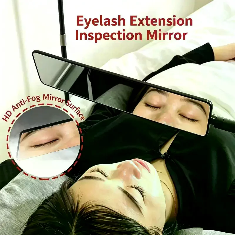 /ACR/Long Strip Eyelash Extension Inspection Mirror With HD Anti Fog Surface For Professional Lash Grafting Services 1Pcs