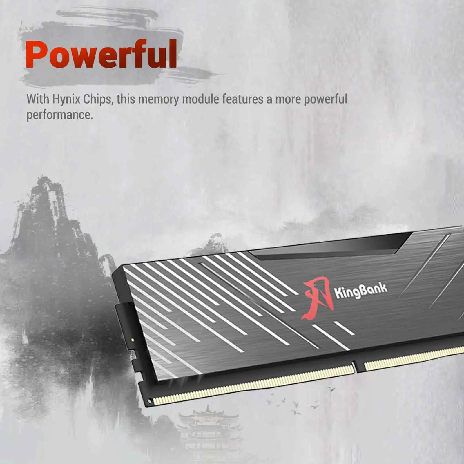 Imagem -03 - Kingbank Preto Ddr5 64gb 6000mhz Cl36 Ram pc 32gbx2 6000mhz 32gb Ram para Desktop Hynix m Die Xmp 3.0 Amd Expo