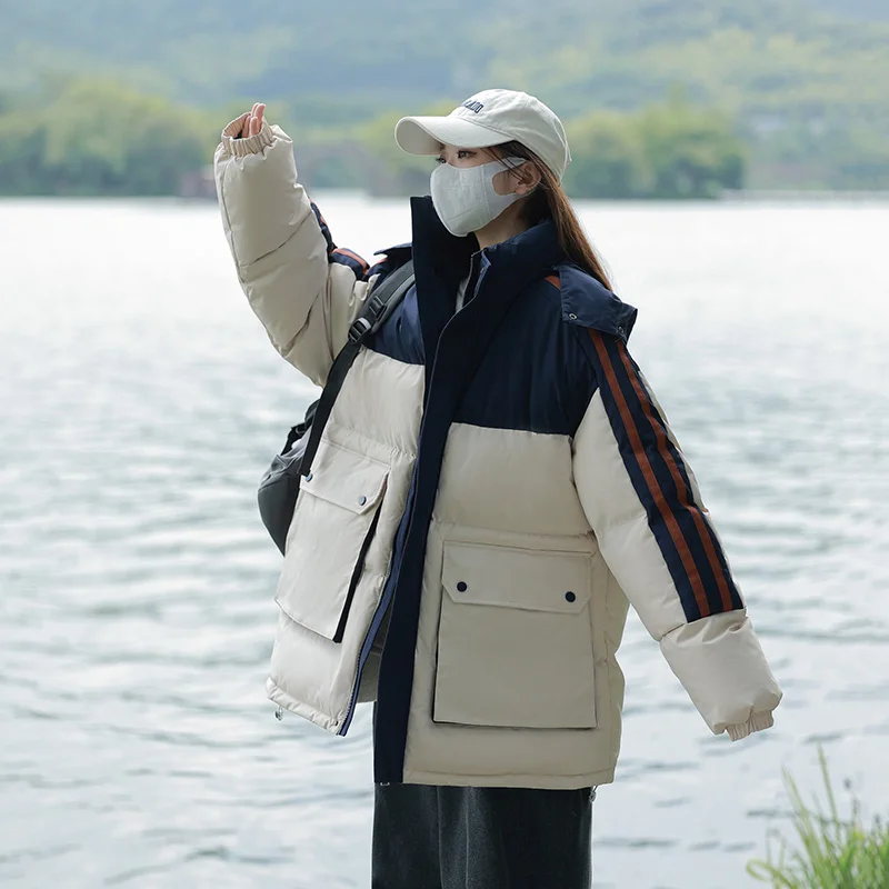 

Winter New Thickened Men's Comfortable Mountaineering Jackets Men's Parka Coats Casual Winter Long-sleeved Thickened Ski Suits