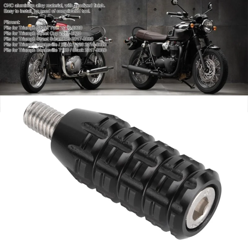 Gear Shift Lever Pedal Enlarger Foot Peg Fits For Triumph Street Scrambler/Bonneville T100Black