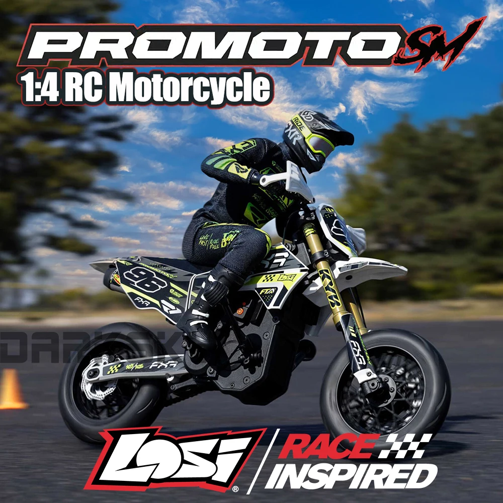 

Losi Promoto-SM FXR RTR 1/4 имитация электрического радиоуправляемого пульта дистанционного управления модель мотоцикла автомобиля для взрослых детские игрушки LOS-2310 LOS-2272