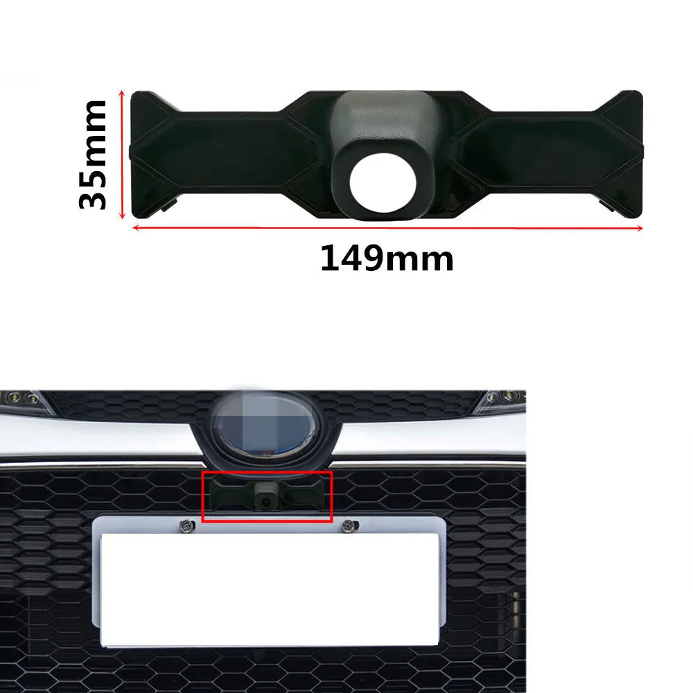 YIFOUM Car Front View Positive Logo Camera Bracket Shell Frame Housing For Toyota Levin 2019 2020 2021