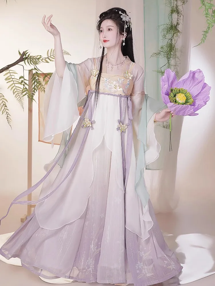 Original Hanfu Ru Skirt Hanbok Female Qi Chest Han Elements Spring And Summer Super Fairy Daily Tang System