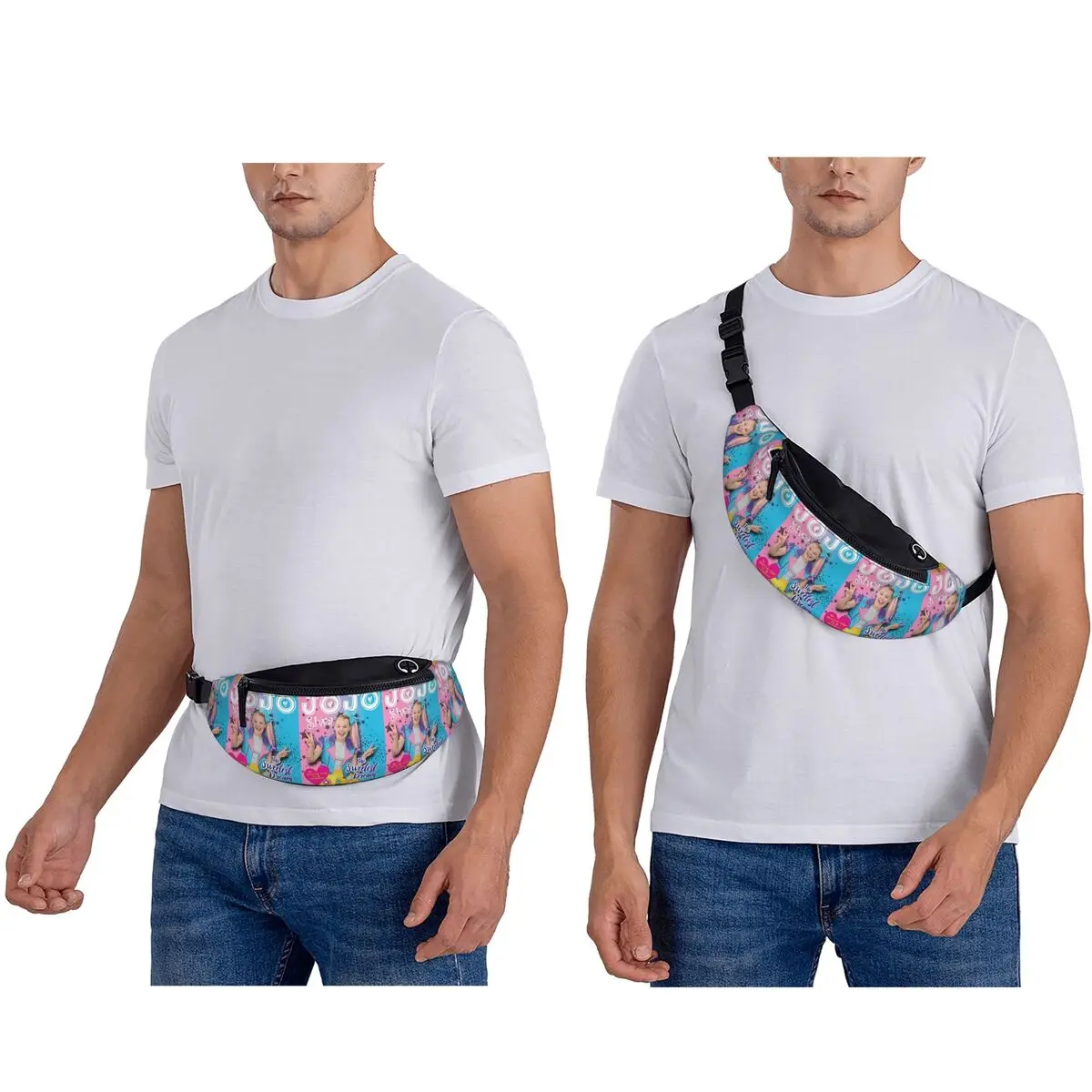 Vintage JoJo Siwa Bootleg Singer Karma Album (32) Waist Bag for Women Men Crossbody Fanny Pack Running Phone Money Pouch