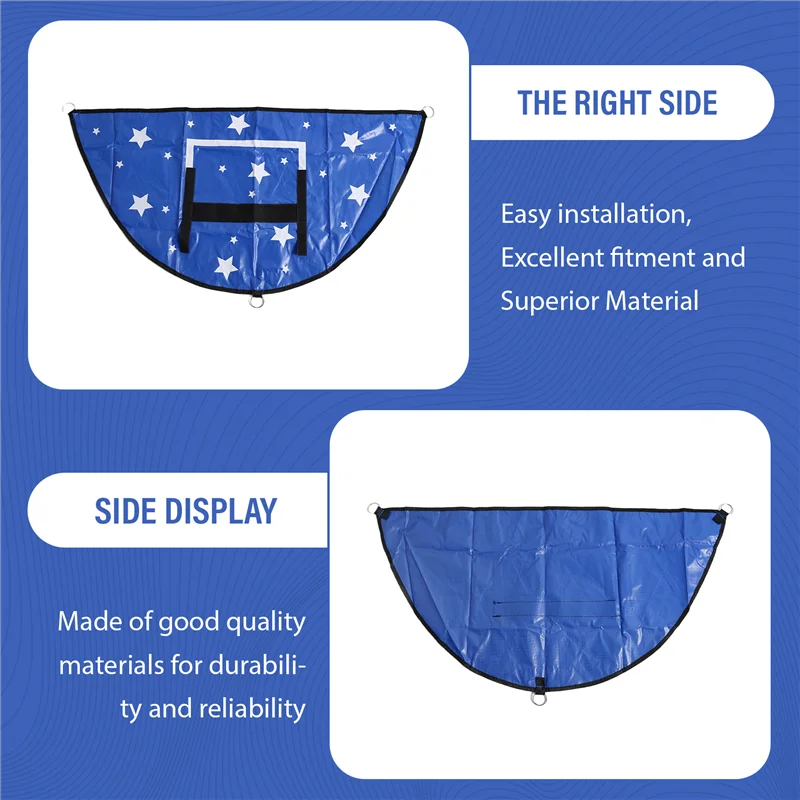 B93B-Trampolin Basketballkorb-Set, Mini-Basketballkorb für Kinder, wasserdichter Sonnenschutz, Basketball-Aufsatz